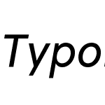 TypoldCondensedW05-Italic