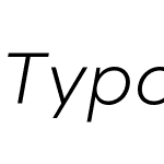 TypoldW05-LightItalic