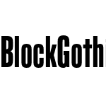 Block Gothic RR