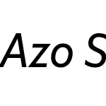 Azo Sans 2 Narrow