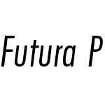 Futura PT Cond Book Italic