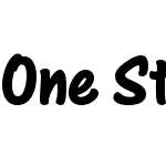 One Stroke Script Bold