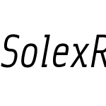 SolexRegularItalic