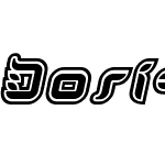 DorisOrange-OutlineItalic