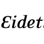 EideticNeoBoldItalic