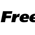 FreeSet Extra Bold Italic