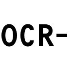 OCR-BczykBold