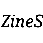 ZineSlabDis-RegularItalic