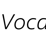 VocalW03-LightItalic