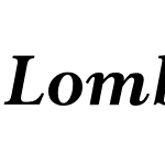 LombaBoldItalic