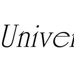 University Roman Italic