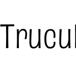 Truculenta 72pt SemiExpanded