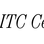 ITC Century LT