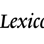 LexiconNo2ItalicB
