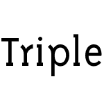 TriplexSerifLight