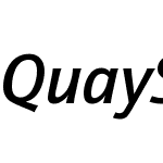 QuaySansEF-MediumItalic