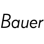 Bauer Grotesk W1G