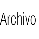 Archivo ExtraCondensed