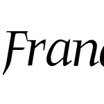 FrancoisRegularItalic