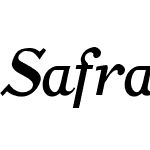 SafranBoldItalic