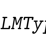 LMTypewriterSlanted10