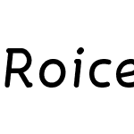 Roice-MediumItalic