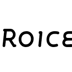 Roice-MediumItalicSC