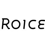 Roice-RegularItalicSC