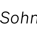 Söhne Mono Test