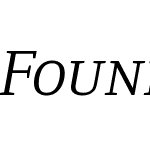 FoundryFormSerif