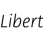 LibertadW05-LightItalic