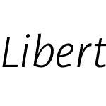 LibertadW03-LightItalic