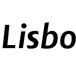 LisboaSansW05-BoldItalic