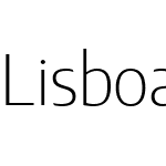 LisboaSansProExtraLightW03