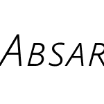 AbsaraSansTF-ThinItalicSC