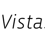 VistaSansLightItalic