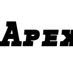 Apex Serif Extra Bold Italic Caps