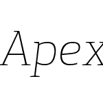 Apex Serif Light Italic