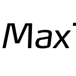 MaxTF-RegularItalic