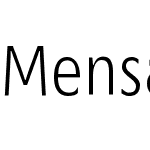 MensaCondensedW03-Light