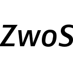 ZwoSemiBold-Italic