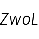 ZwoLight-SCItalic