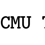 CMU Typewriter Text