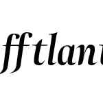 Atlantica Display Ligatures