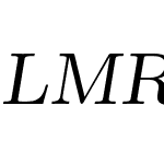 LMRoman8-Oblique