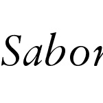 SabonMTW03-Italic