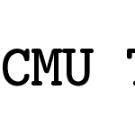 CMU Typewriter Text