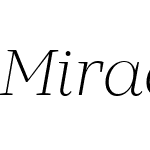 MiradorW05-ExtraLightItalic