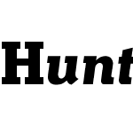 HunterBoldItalic