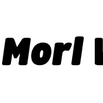 MorlW05-ExtraBlackItalic